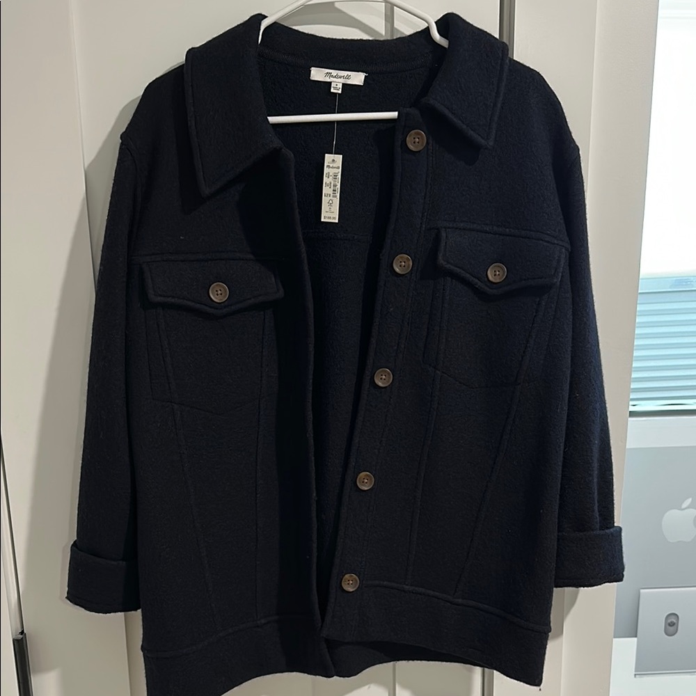 Madewell Black Button-Up Jacket